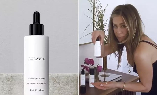 Jennifer Aniston Shows Off Her Expert-Level Hairstyling Skills While Demoing Her Latest LolaVie Hair Oil