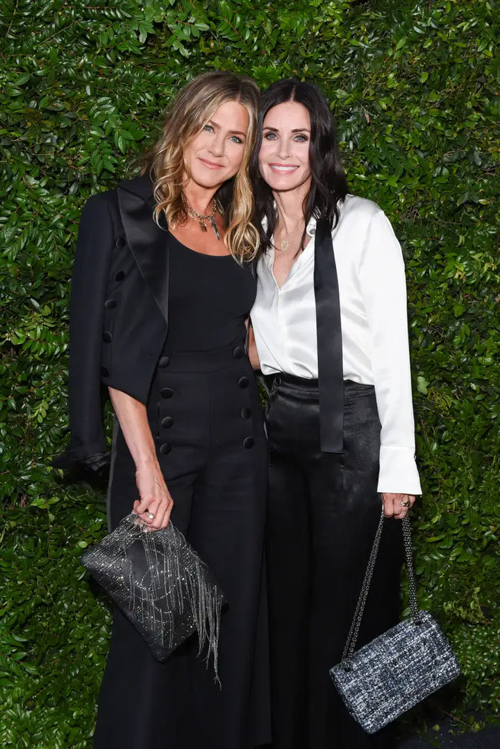 Jennifer Aniston and Courteney Cox Reunite in a Rare, Makeup-Free Video