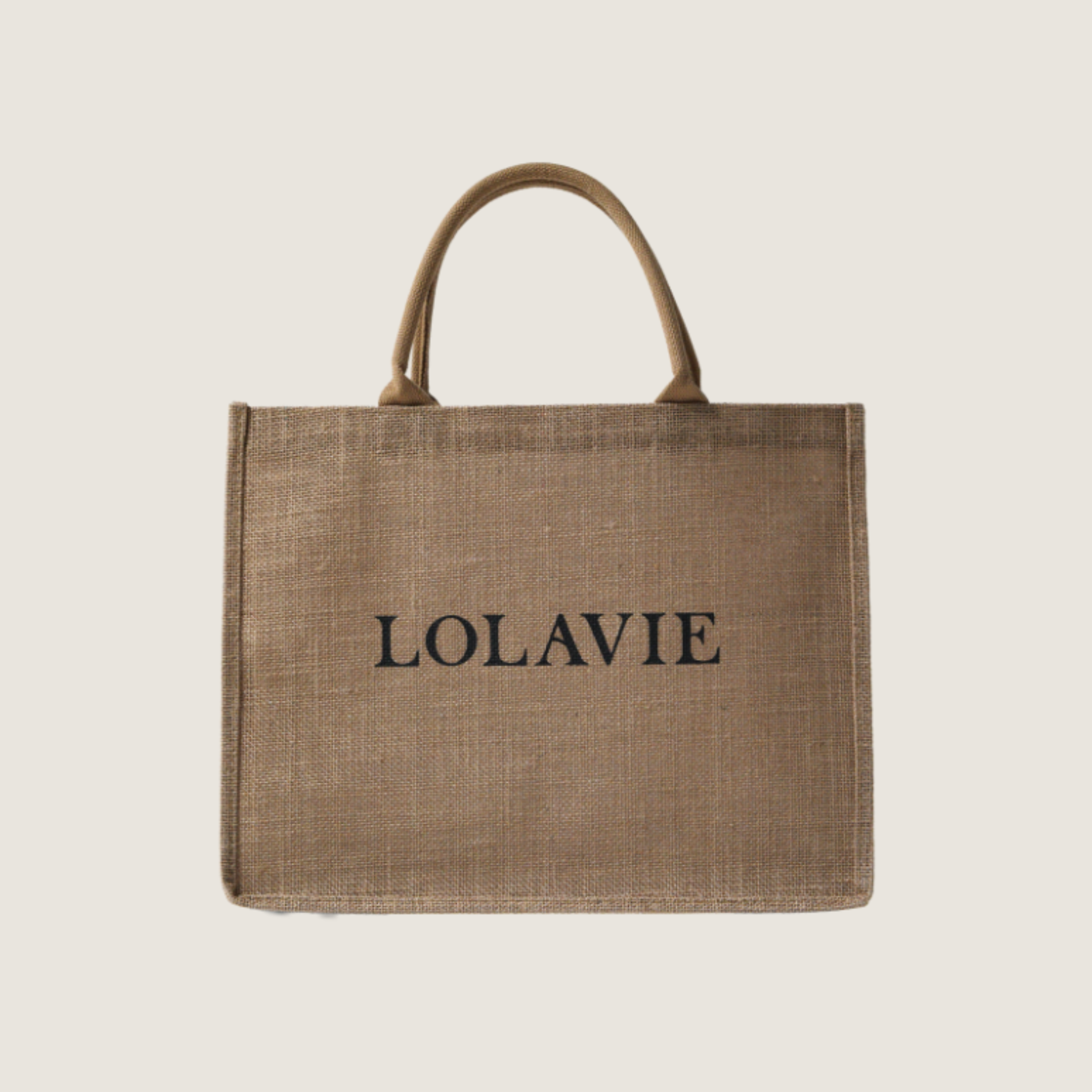 LolaVie Jute Tote Bag